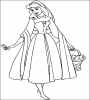 dla kolorowanka do wydruku z bajki Disney Śpiąca królewna w pięknej sukni z koszyczkiem, wygląda bardzo ładnie